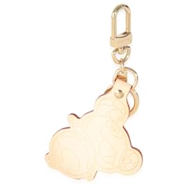 Louis Vuitton-Louis Vuitton x Takashi Murakami Vachetta Panda Key Holder Bag Charm-Other