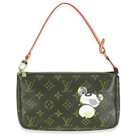 Louis Vuitton-Pochete Acessórios em lona Monogram Panda Louis Vuitton x Takashi Murakami-Marrom