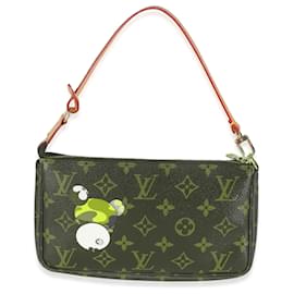 Louis Vuitton-Pochete Acessórios em lona Monogram Panda Louis Vuitton x Takashi Murakami-Marrom