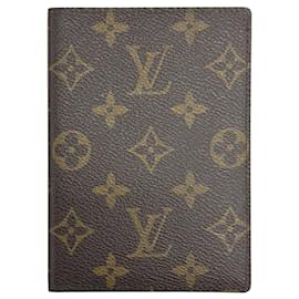 Louis Vuitton-Louis Vuitton Monogram Passport Cover-Brown,Monogram