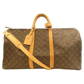 Louis Vuitton-Louis Vuitton Keepall Bandouliere 55-Brown