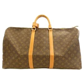Louis Vuitton-Louis Vuitton Keepall Bandouliere 55-Brown