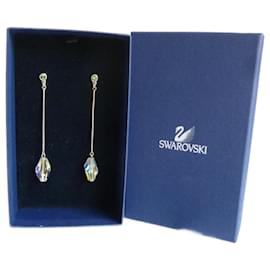 Swarovski-Long boucles d'oreilles en cristal Swarovski.-Multicolore