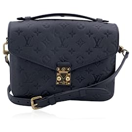 Louis Vuitton-Black Monogram Empreinte Pochette Metis Shoulder Bag-Black