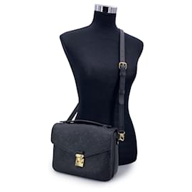 Louis Vuitton-Black Monogram Empreinte Pochette Metis Shoulder Bag-Black
