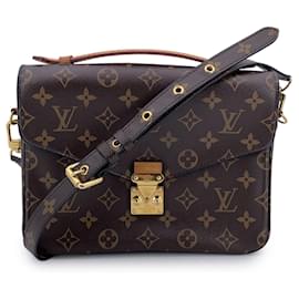 Louis Vuitton-Bolsa de ombro Pochette Metis em Canvas Monogram-Marrom
