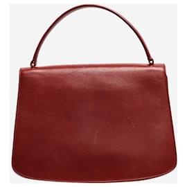 The row-Maroon Sofia 10 top handle bag-Dark red