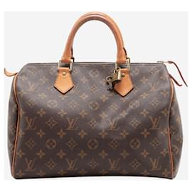 Louis Vuitton-Bolsa Speedy 30 Monogram marrom 2010-Marrom