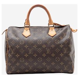 Louis Vuitton-Brown 2005 Monogram Speedy 30 bag-Brown