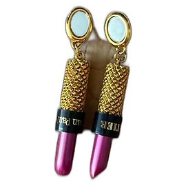 Pendientes Jean Paul Gaultier forma lápiz labial Multicolor