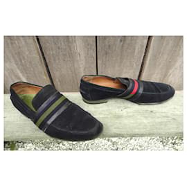 Gucci-Sapatos Loafers Slip Ons-Azul marinho