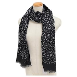 Hermès-Hermes Reversible Cashmere and Silk Stole-Black