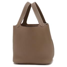 Hermès-Hermes Picotin Lock MM Handbag-Taupe