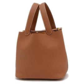 Hermès-Hermes Picotin Lock MM 22 Handbag-Brown