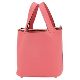 Hermès-Hermes Picotin Lock PM 18 Handbag-Pink