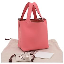 Hermès-Hermes Picotin Lock PM 18 Handbag-Pink