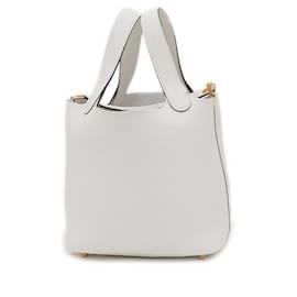 Hermès-Hermes Picotin Lock PM Handbag-White