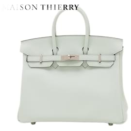 Hermès-Hermes Birkin 25 Handbag in Mint Green-Other