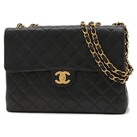 Chanel-Chanel Deca Matelasse 30 Chain Shoulder Bag-Black