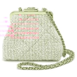 Chanel-Chanel Coco Mark Purse Chain Shoulder Bag-Pink