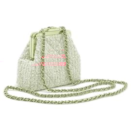 Chanel-Chanel Coco Mark Purse Chain Shoulder Bag-Pink