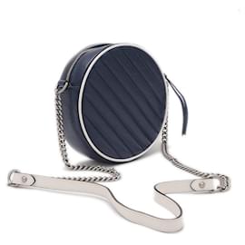 Gucci-Gucci GG Marmont Chain Shoulder Bag-White,Navy blue