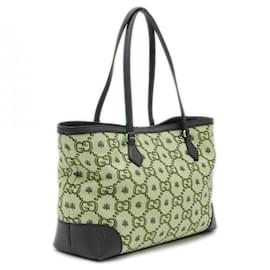 Gucci-Gucci GG Canvas 100th Anniversary Tote Bag-Multiple colors,Green
