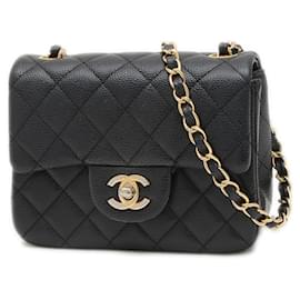 Chanel-Chanel Mini Matelasse Chain Shoulder Bag-Black