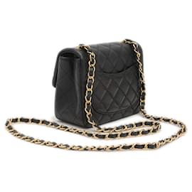 Chanel-Chanel Mini Matelasse Chain Shoulder Bag-Black