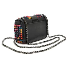 Christian Louboutin-Christian Louboutin Sweet Charity Studded Chain Shoulder Bag-Black,Multiple colors