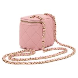 Chanel-Chanel Classic Small Vanity Chain Shoulder Bag-Pink