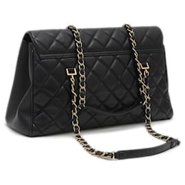 Chanel-Chanel Matelasse Large Chain Shoulder Bag-Black