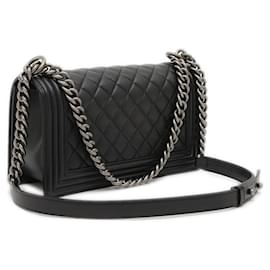 Chanel-Chanel Boy Chain Shoulder Bag-Black