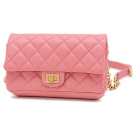 Chanel-Chanel 2.55 Pink Calfskin Fanny Pack-Pink