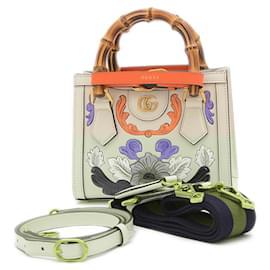 Gucci-Gucci Diana Bamboo Mini 2WAY Bag-Cream