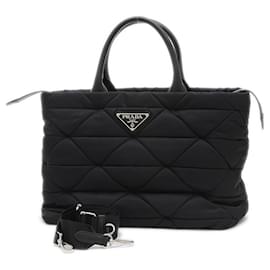 Prada-Prada Re-Nylon Small Padded 2WAY Shoulder Bag-Black