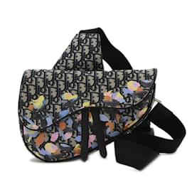 Christian Dior-Christian Dior Dior Saddle Bag Alex Foxton Oblique Body Navy-Multiple colors,Navy blue