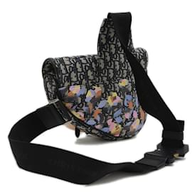 Christian Dior-Christian Dior Dior Saddle Bag Alex Foxton Oblique Body Navy-Multiple colors,Navy blue