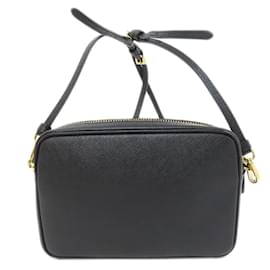 Prada-Prada Saffiano Leather Shoulder Bag-Black