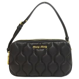 Miu Miu-Miu Miu Calf Leather Pouch-Black