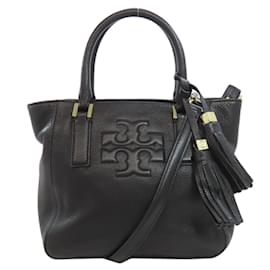Tory Burch-Tory Burch Women's Black Leather Handbag-Black