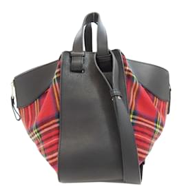 Loewe-Loewe Hammock Handbag-Black,Red