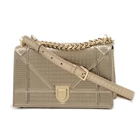 Christian Dior-Christian Dior Diorama Chain Shoulder Bag-Golden