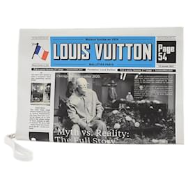 Louis Vuitton-Bolsa Clutch Jornal Louis Vuitton-Multicor