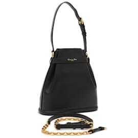 Christian Dior-Christian Dior Dior C'estDior Medium 2WAY Shoulder Bag-Black