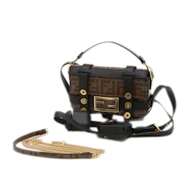 Fendi-Fendi Zucca Bucket 2WAY Bag-Brown,Black