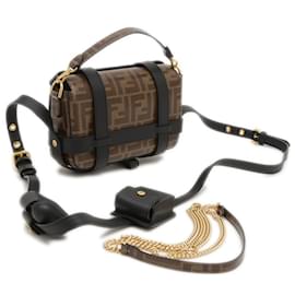 Fendi-Fendi Zucca Bucket 2WAY Bag-Brown,Black