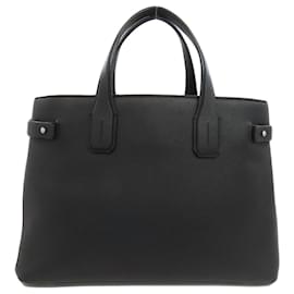 Burberry-Burberry Black Leather Handbag-Black