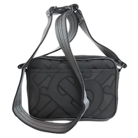 Burberry-Burberry B Shoulder Bag in Black Nylon-Black