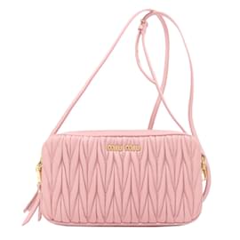 Miu Miu-Miu Miu Matelasse Shoulder Bag-Pink